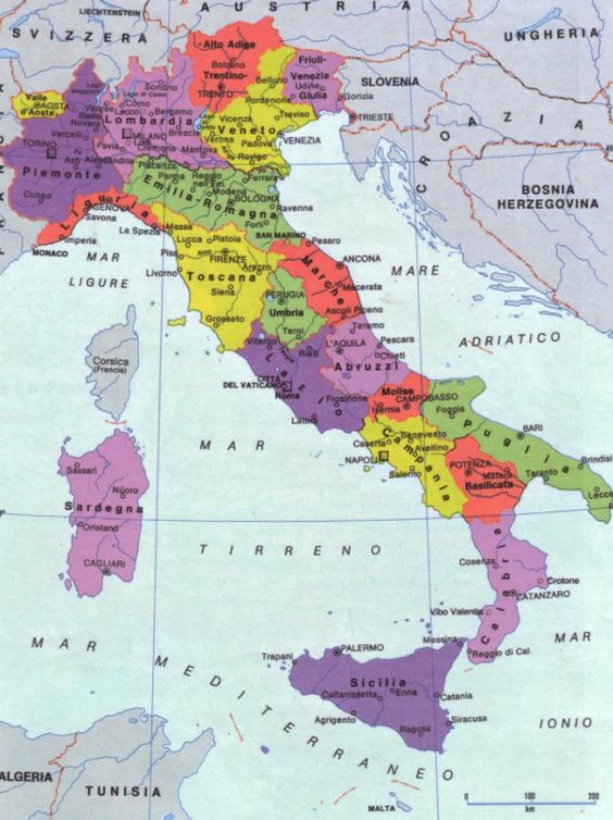 tanti tipi di cartine